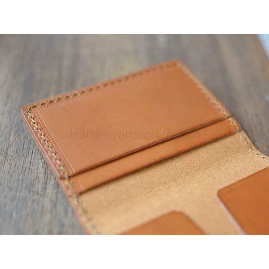 Business card case pattern SLG-58 PDF instant download leathercraft patterns leather patterns leather template