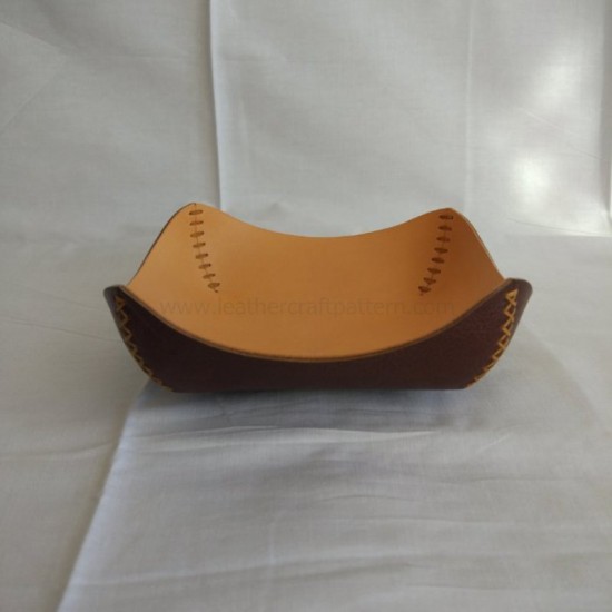 Leather plate leather tray pattern PDF instant download SLG-63