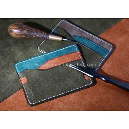 Leather Card sleeve pattern PDF instant download SLG-78 Leather Card sleeve pattern PDF instant download SLG-78