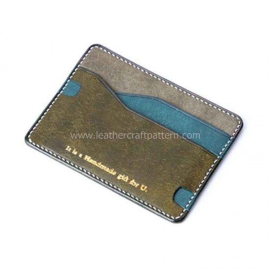 Leather Card sleeve pattern PDF instant download SLG-78