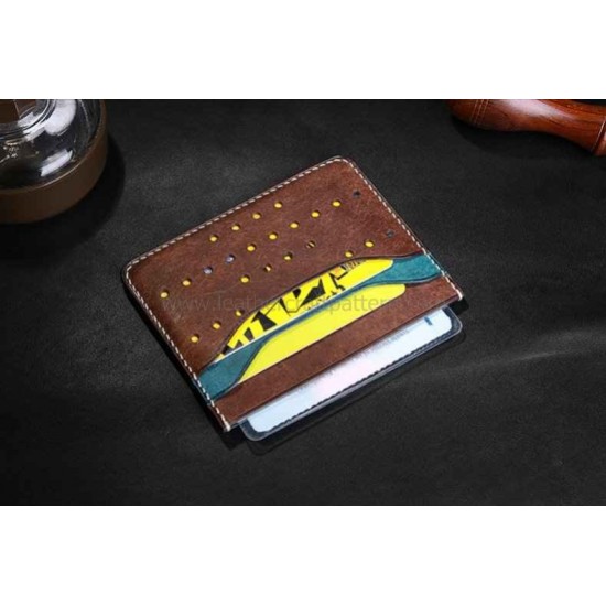 Leather Card sleeve pattern PDF instant download SLG-79