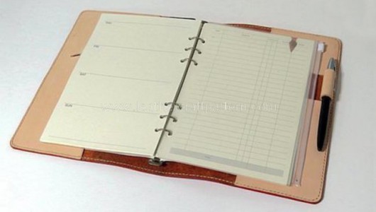 Make leather diary sleeve tutorial