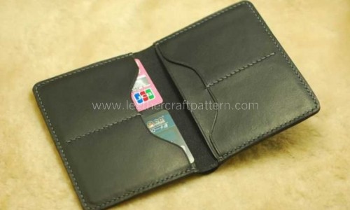 How to sew a leather passport sleeve