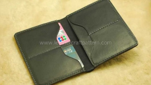 How to sew a leather passport sleeve