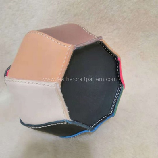 Leather flower bottle pattern pdf instant download SLG-87