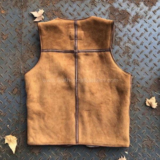 Leather vest pattern pdf instant download SLG-88