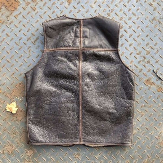 Leather vest pattern pdf instant download SLG-88