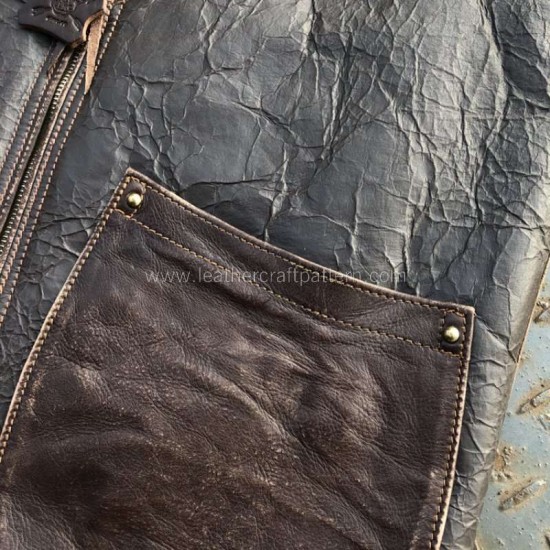 Leather vest pattern pdf instant download SLG-88