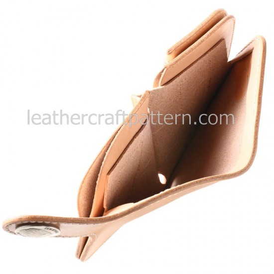 bag sewing pattern short wallet pattern PDF SWP-05 leather craft leather working leather working patterns bag sewing