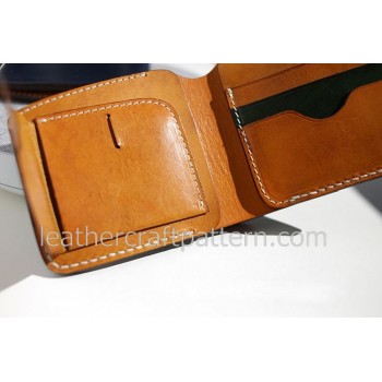 Bag sewing patterns short wallet patterns PDF instand download SWP-07 leather craft leather working pattern