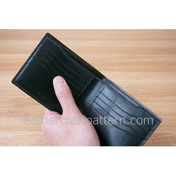 Leather wallet patterns short wallet patterns PDF SWP-09 leathercraft pattern leather tutorial leather bag instruction