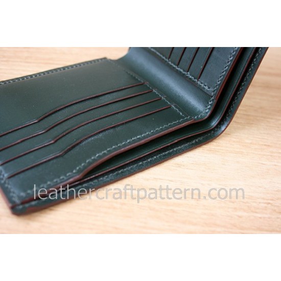 Leather wallet patterns short wallet patterns PDF SWP-09 leathercraft pattern leather tutorial leather bag instruction