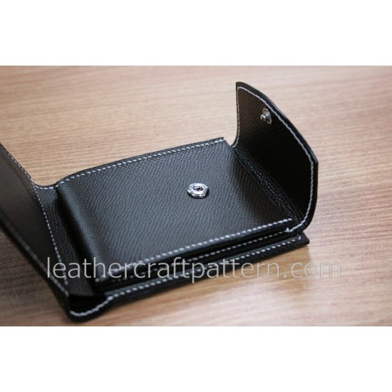 Bag sewing patterns short wallet patterns PDF SWP-10 leather craft leather working leather working patterns bag sewing