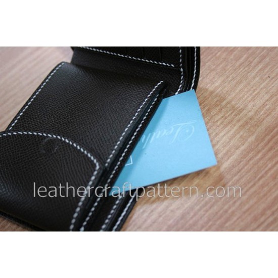 Bag sewing patterns short wallet patterns PDF SWP-10 leather craft leather working leather working patterns bag sewing