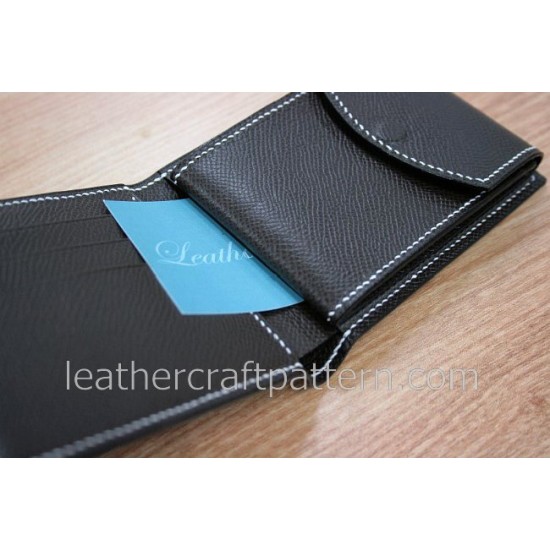 Bag sewing patterns short wallet patterns PDF SWP-10 leather craft leather working leather working patterns bag sewing