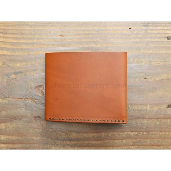 With instruction leather short wallet pattern PDF instant download SWP-13