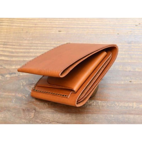 With instruction leather short wallet pattern PDF instant download SWP-13