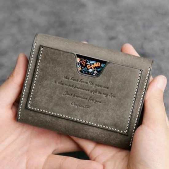 With instruction Leather short wallet leather billfold pattern pdf download SWP-32 With instruction Leather short wallet leather billfold pattern pdf download SWP-32