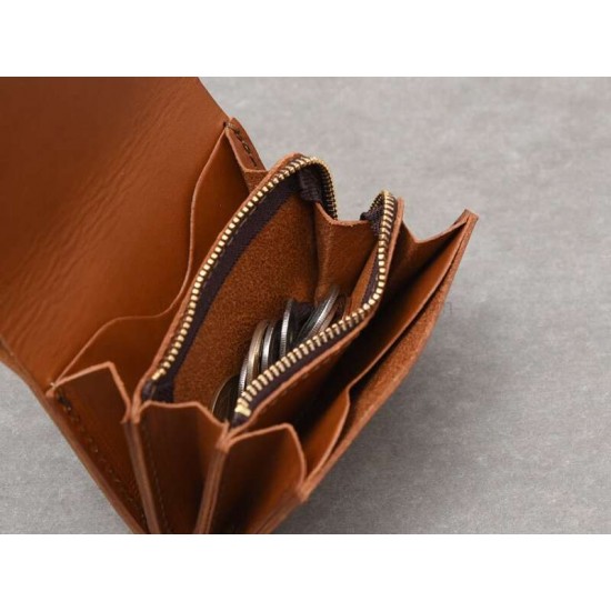 With instruction Leather short wallet billfold pattern pdf download SWP-33