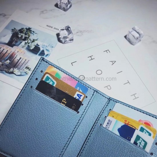 With 100 detailed pictures instruction leather billfold template leather short wallet pattern pdf download SWP-35 With 100 detailed pictures instruction leather billfold template leather short wallet pattern pdf download SWP-35