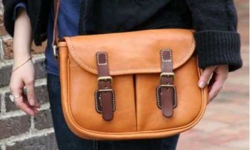 Leather messenger bag sewing instruction and pattern