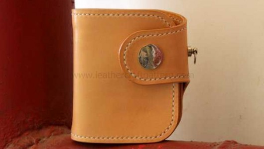 How to make a leather short wallet sewing tutorial