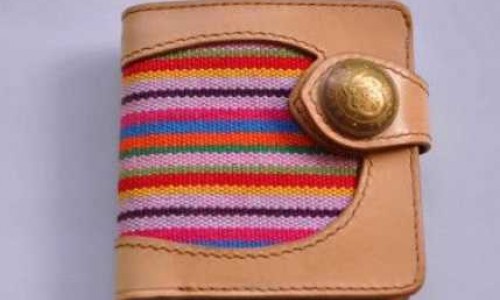 Leather short wallet sewing instruction