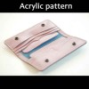 With instruction - Laser cut Acrylic template, long wallet template, A-102