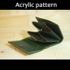 With instruction - Laser cut Acrylic template, card case pattern, A-105