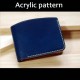With instruction - Laser cut Acrylic template, short wallet pattern, A-108
