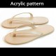 With instruction - Laser cut Acrylic template, slipper flip flops pattern, A-109 With instruction - Laser cut Acrylic template, slipper flip flops pattern, A-109