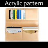 With instruction - Laser cut Acrylic template long wallet template, A-11