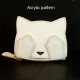 With instruction - Laser cut Acrylic template, cat card holder pattern, A-111