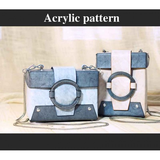 Laser cut Acrylic template, PMMA pattern, handbag template, A-113