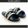 Laser cut Acrylic template, PMMA pattern, 42 yards (26cm) slipper template, A-116