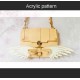 Laser cut Acrylic template, PMMA pattern, handbag template, A-118 Laser cut Acrylic template, PMMA pattern, handbag template, A-118
