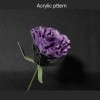 With instruction - Laser cut acrylic pattern Carnations flower pattern A-119