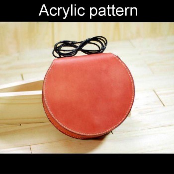 With instruction - Laser cut Acrylic template, Shell bag pattern, A-130