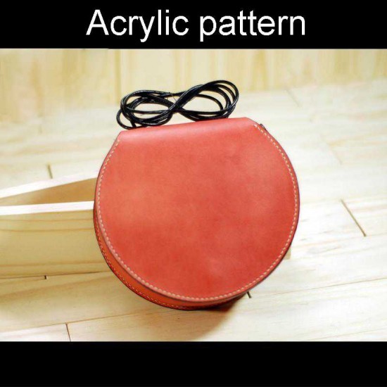 With instruction - Laser cut Acrylic template, Shell bag pattern, A-130 With instruction - Laser cut Acrylic template, Shell bag pattern, A-130