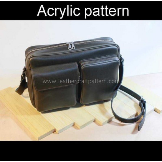 With instruction - Laser cut Acrylic template, brifecase pattern, A-131 With instruction - Laser cut Acrylic template, brifecase pattern, A-131