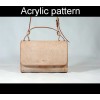 With instruction Laser cut Acrylic template, cross body bag pattern, A-132