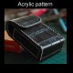 With instruction - Laser cut Acrylic template, cigar case pattern, A-138
