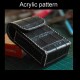 With instruction - Laser cut Acrylic template, cigar case pattern, A-138 With instruction - Laser cut Acrylic template, cigar case pattern, A-138