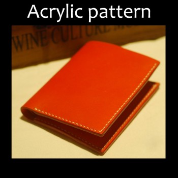 Laser cut Acrylic template, PMMA pattern, short wallet template, A-14
