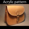 Laser cut Acrylic template, PMMA pattern, saddle bag template, A-19