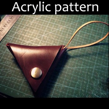 Laser cut Acrylic template, PMMA pattern, coin purse template, A-20