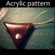 Laser cut Acrylic template, PMMA pattern, coin purse template, A-20