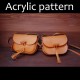 With instruction - Laser cut Acrylic template, cross body bag template, A-24