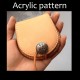 Laser cut Acrylic template, PMMA pattern, coin purse template, A-26 Laser cut Acrylic template, PMMA pattern, coin purse template, A-26