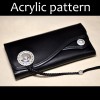 Laser cut Acrylic template, PMMA pattern, long wallet template, A-27